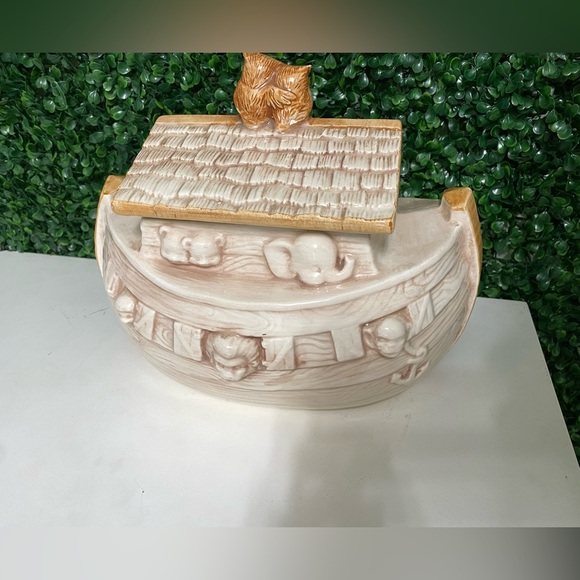Vintage Treasure Craft | Noah’s ark - Animal-Themed Ceramic Cookie Jar 1960/70s - Picture 4 of 7